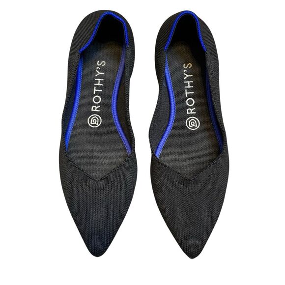 Rothy’s The Point II In Black Women’s Flats Size US 9 Comfort Ballets - Picture 1 of 7